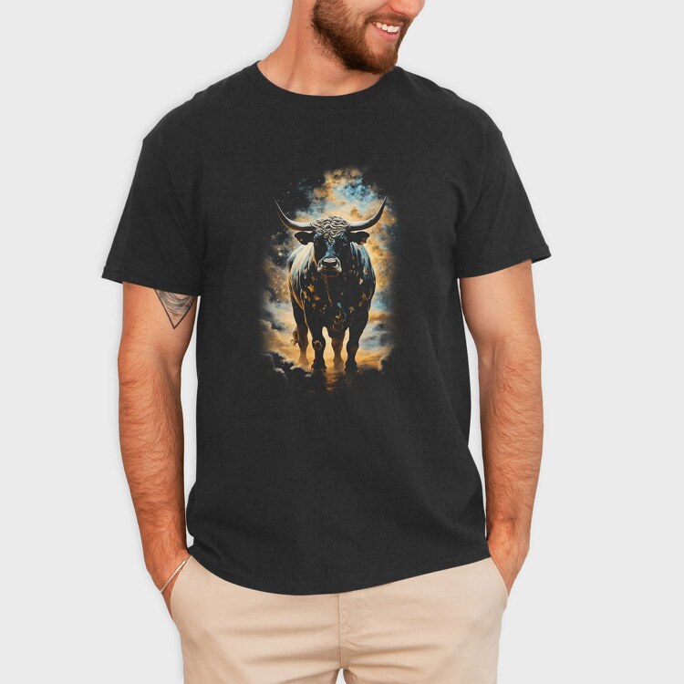 Bull Zodiac Taurus, Tricou Barbati (Unisex)