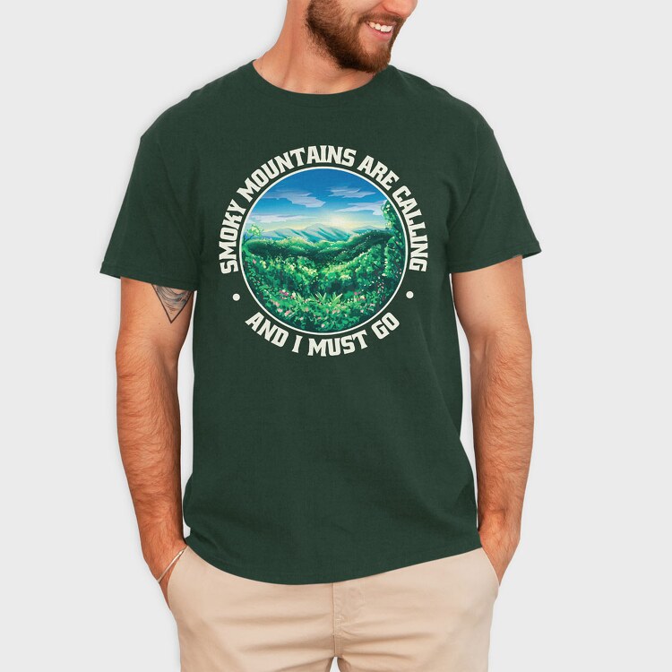 Smoky Mountains Are Calling, Tricou Barbati (Unisex)