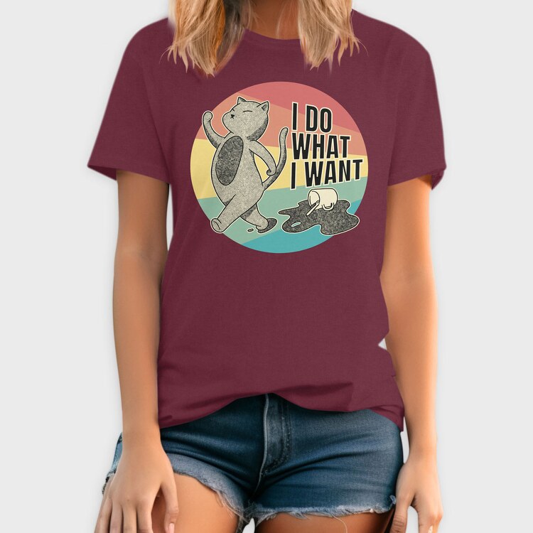 I Do What I Want Cat Coffee, Tricou Barbati (Unisex)