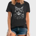 Cat Eyepatch Portrait, Tricou Barbati (Unisex)