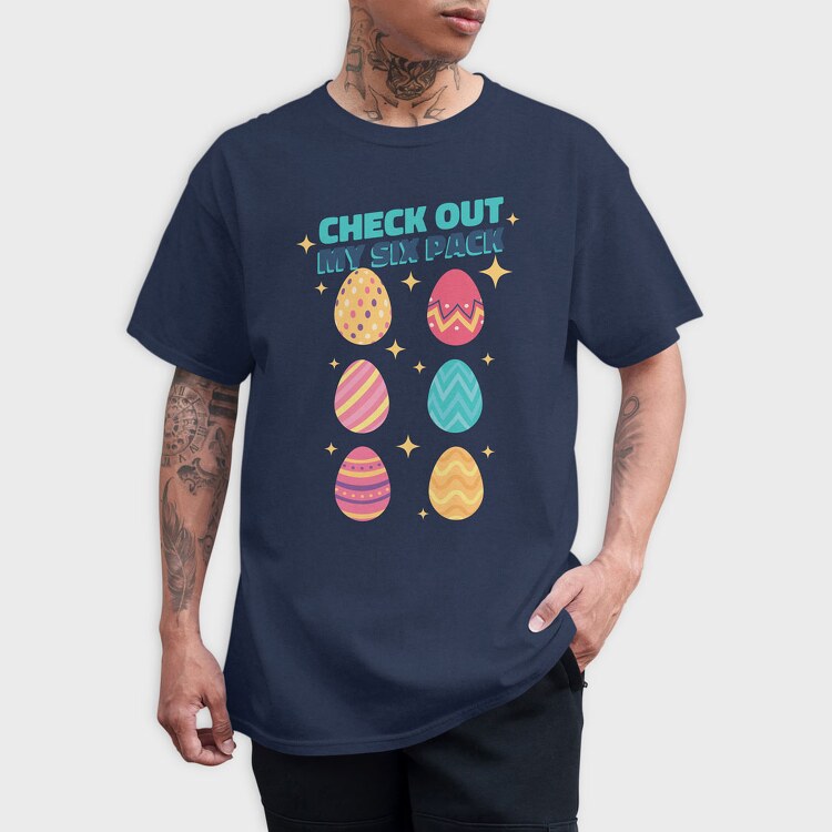 Check Out My Six Pack Easter Eggs, Tricou Barbati (Unisex)