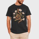 Snake and Flowers, Tricou Barbati (Unisex)