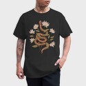 Snake and Flowers, Tricou Barbati (Unisex)
