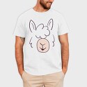 Llama Face, Tricou Barbati (Unisex)