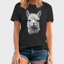 Llama Portrait, Tricou Barbati (Unisex)