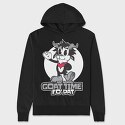 Cartoon Goat, Hanorac Oversize Barbati (Unisex)