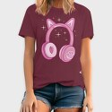 Kawaii Pink Headphones, Tricou Barbati (Unisex)