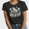 Monochrome Frog on Mushroom, Tricou Femei