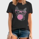 Sunglasses Cat Bubblegum Monochrome, Tricou Barbati (Unisex)