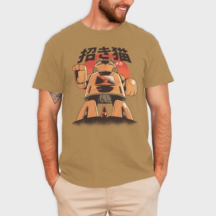 Cat Mecha, Tricou Barbati (Unisex)