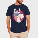 Llama Sunglasses Retro, Tricou Barbati (Unisex)