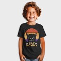Cat Mommy Retro Sunset, Tricou Copii