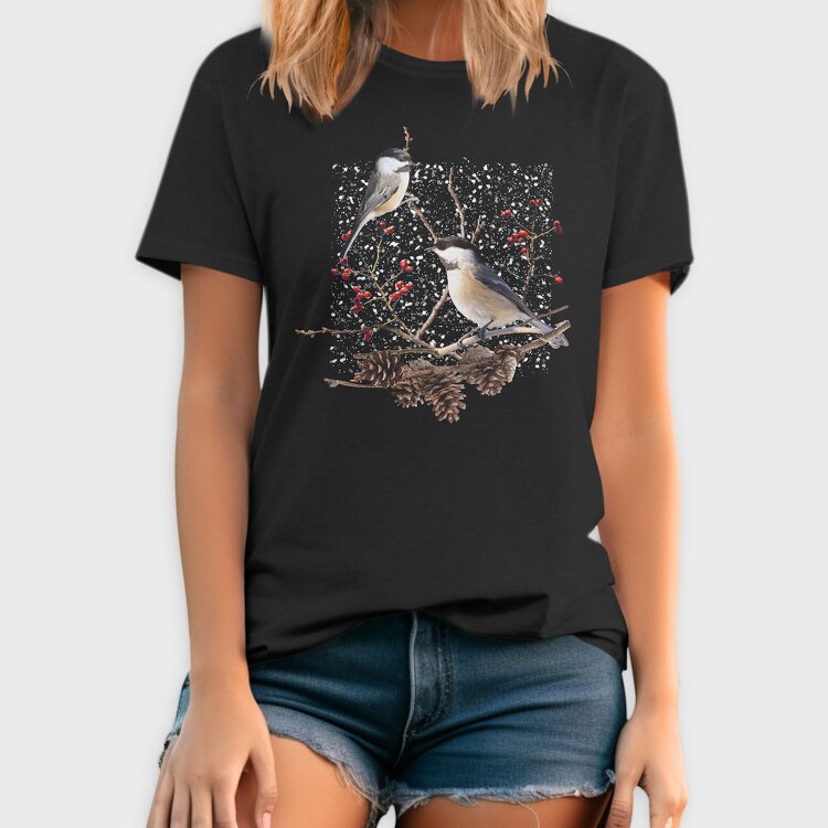 Chickadee Bird, Tricou Barbati (Unisex)