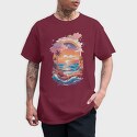 Greece Landscape Sunset, Tricou Barbati (Unisex)