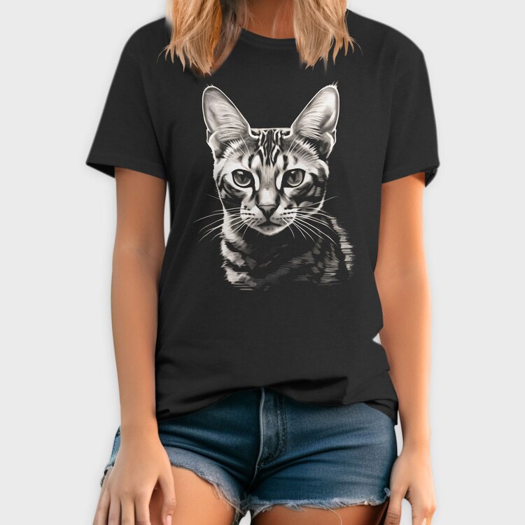 Cat Portrait, Tricou Barbati (Unisex)