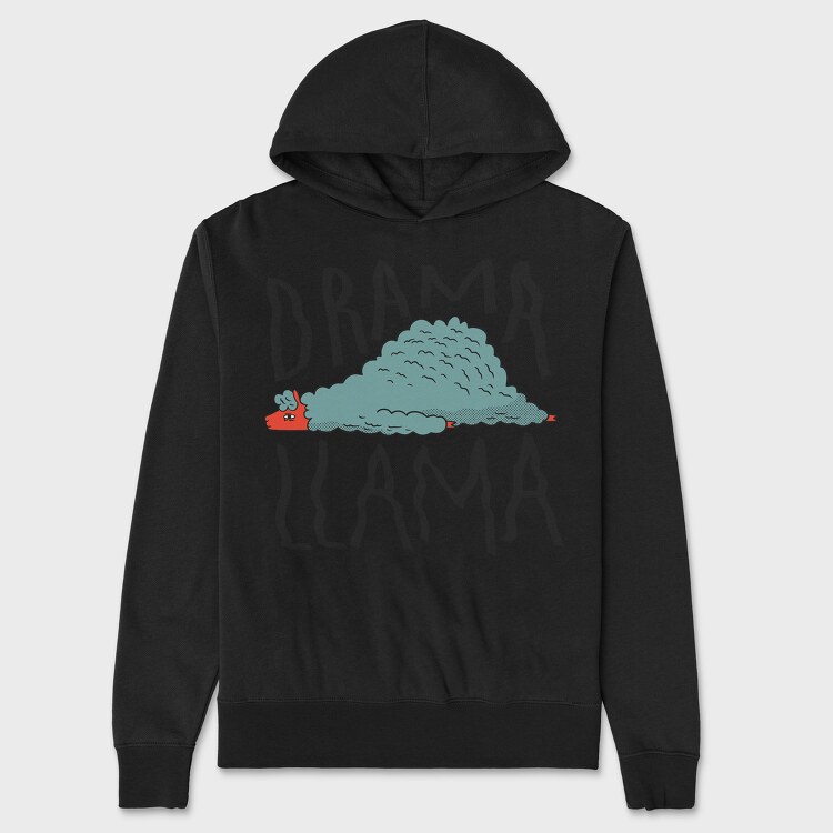 Drama Llama, Hanorac Oversize Barbati (Unisex)
