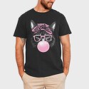 Cat Sunglassesd Bubblegum, Tricou Barbati (Unisex)