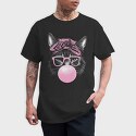 Cat Sunglassesd Bubblegum, Tricou Barbati (Unisex)