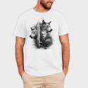 Viking and Wolves, Tricou Barbati (Unisex)