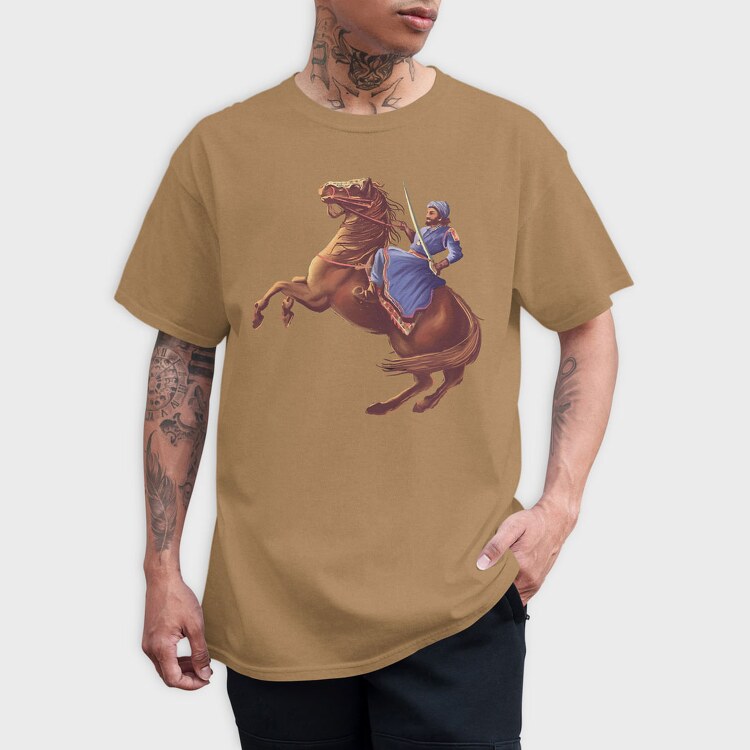 King and Horse Painting, Tricou Barbati (Unisex)