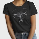 Eyepatch Bull Portrait, Tricou Femei