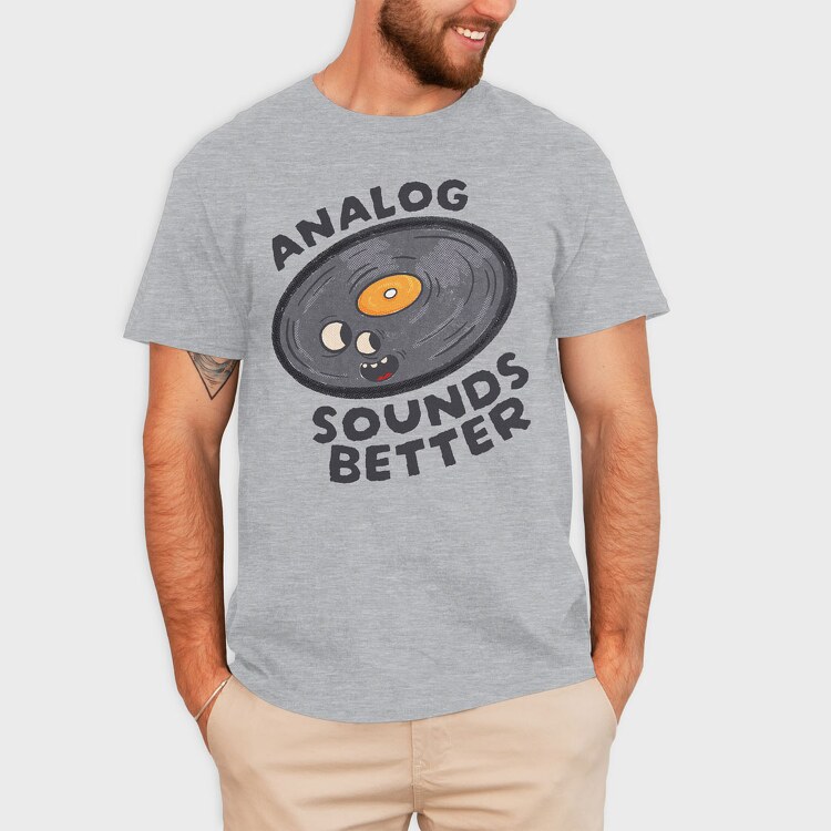 Analog Sounds Better, Tricou Barbati (Unisex)