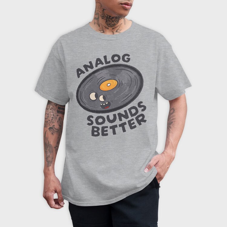 Analog Sounds Better, Tricou Barbati (Unisex)