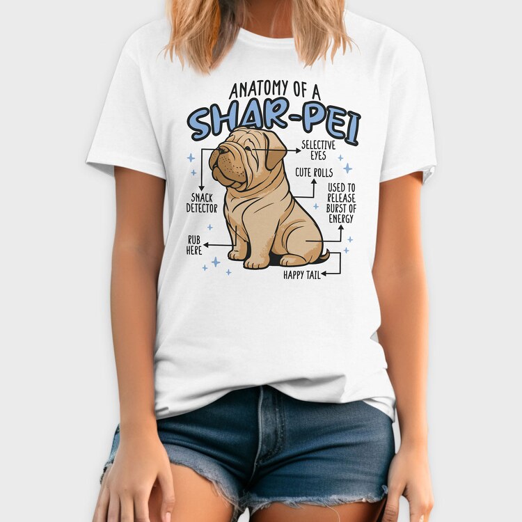 Anatomy of a Sharpei, Tricou Barbati (Unisex)