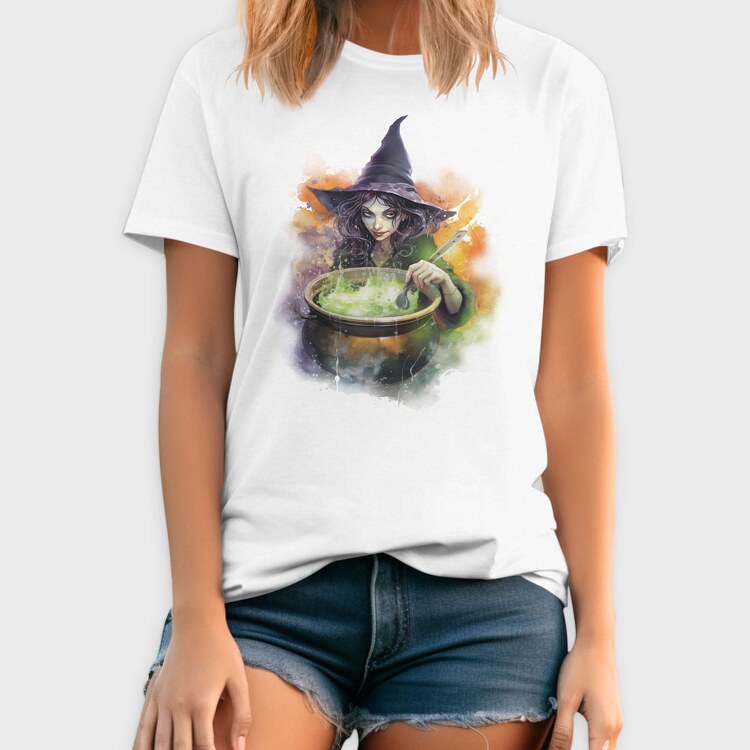 Witch Watercolor, Tricou Barbati (Unisex)