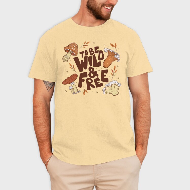 To Be Wild and Free, Tricou Barbati (Unisex)