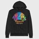 Dungeons Meeples, Hanorac Oversize Barbati (Unisex)