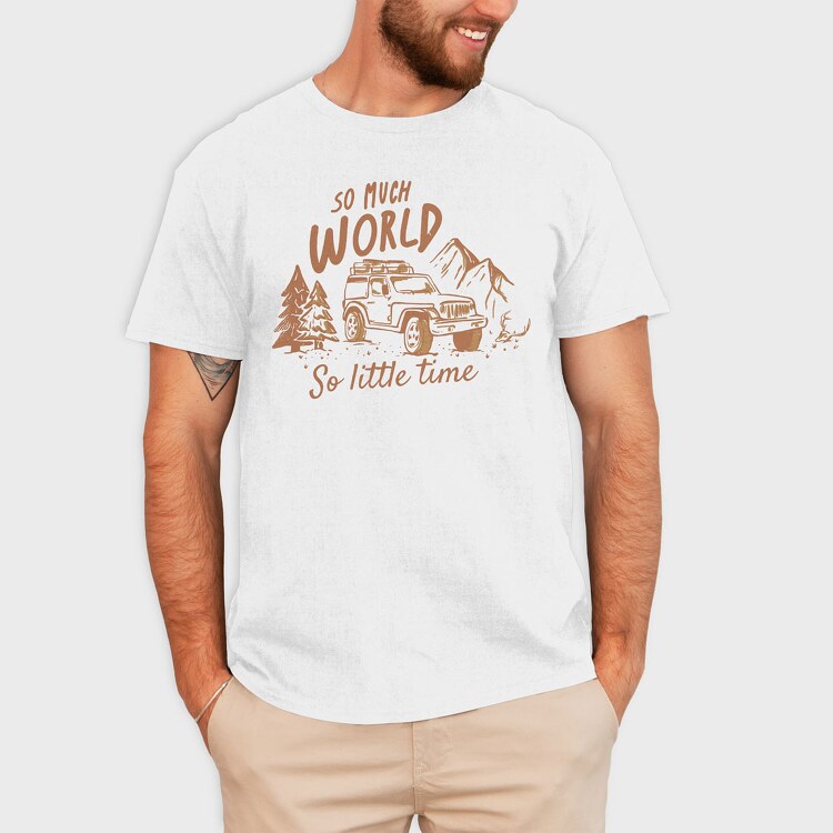 So Much World So Little Time, Tricou Barbati (Unisex)