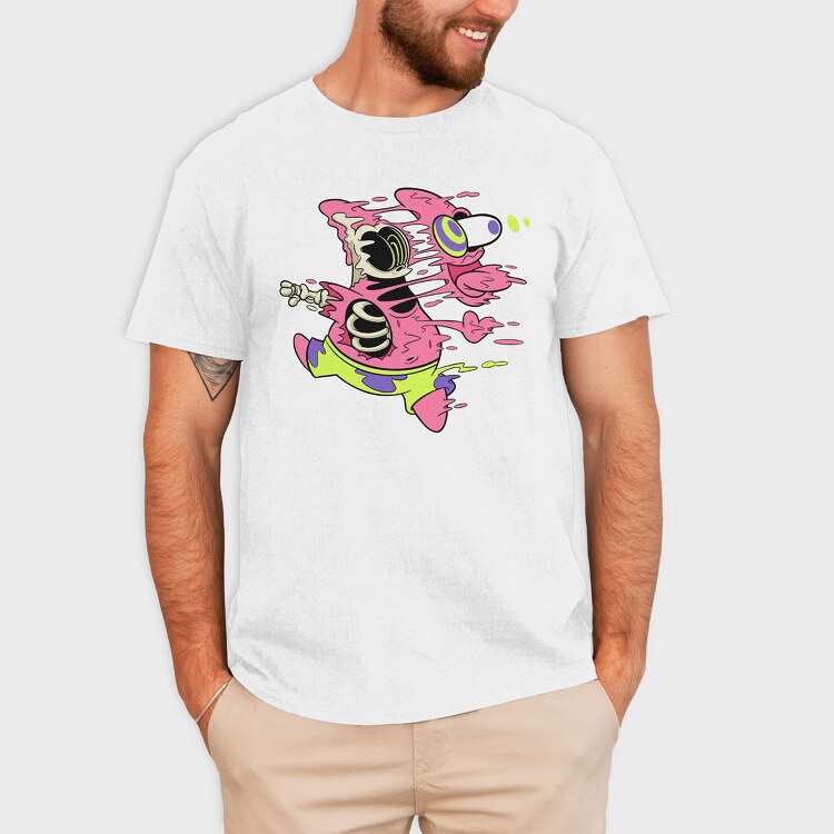 Crazy Patrick Star, Tricou Barbati (Unisex)
