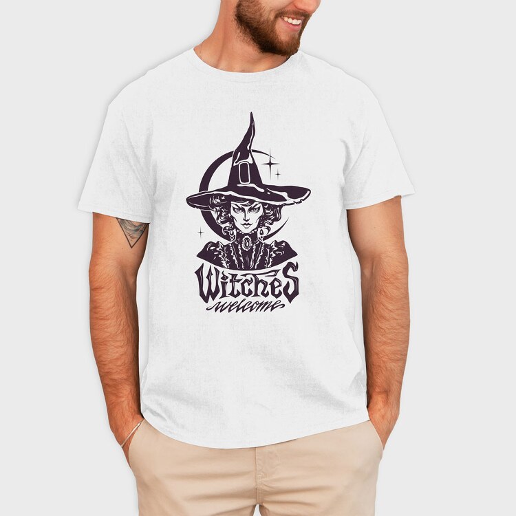 Witches Welcome, Tricou Barbati (Unisex)