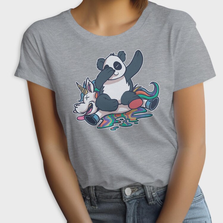 Panda Unicorn Dab, Tricou Femei