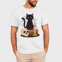 Witchy Black Cat, Tricou Barbati (Unisex)