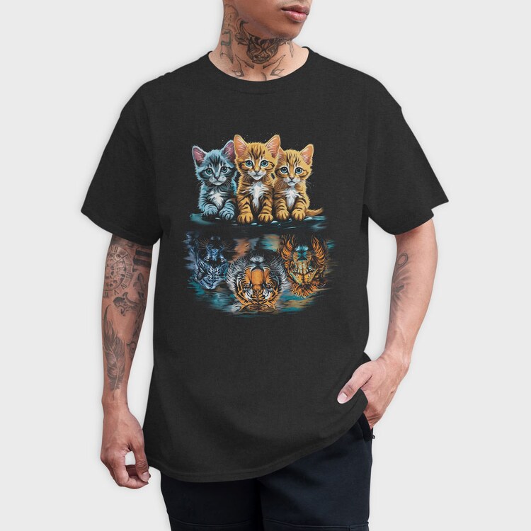 Kittens Strenght Big Cats, Tricou Barbati (Unisex)