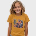 Chill Sloth Playing Video Games, Tricou Copii
