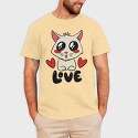 Love Cute Cat, Tricou Barbati (Unisex)