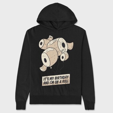 Birthday Toilet Paper, Hanorac Oversize Barbati (Unisex)