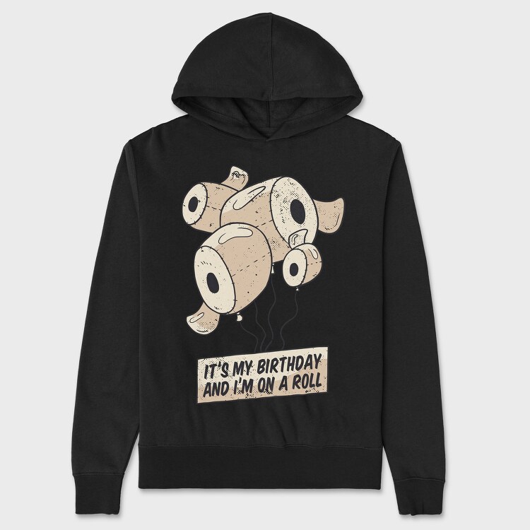 Birthday Toilet Paper, Hanorac Oversize Barbati (Unisex)