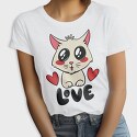 Love Cute Cat, Tricou Femei