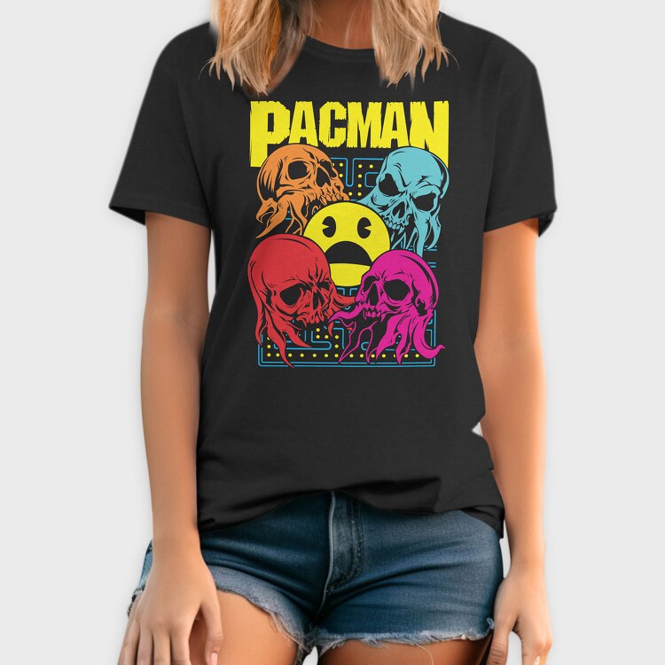 Pacman, Tricou Barbati (Unisex)