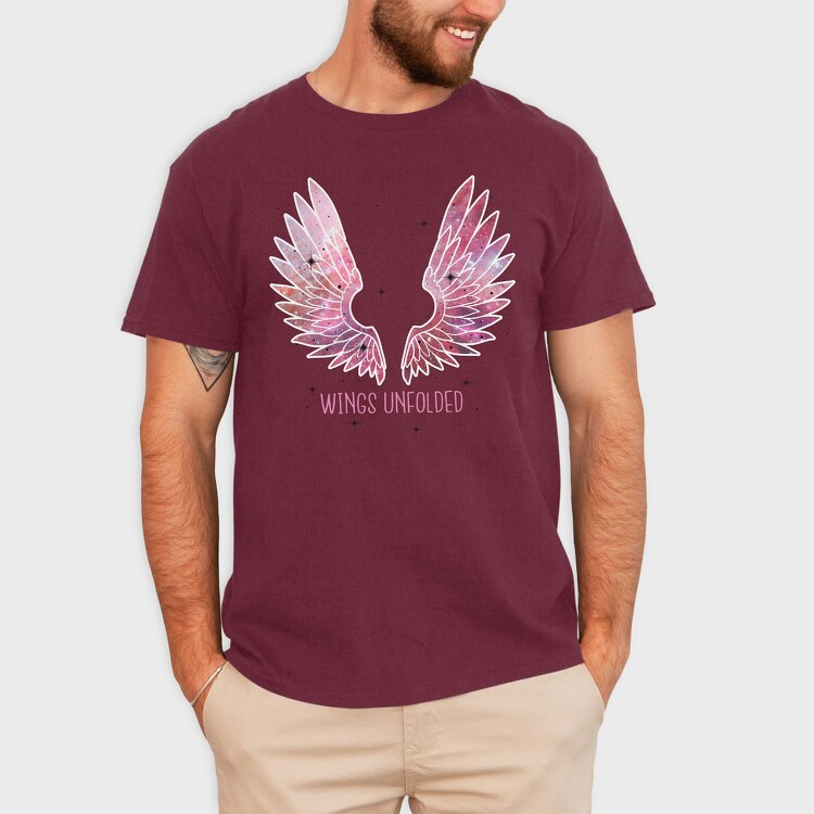 Galaxy Wings, Tricou Barbati (Unisex)