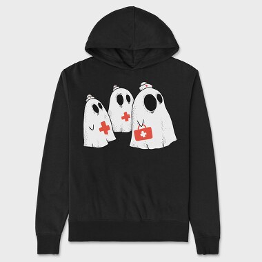 Ghost Nurse, Hanorac Oversize Barbati (Unisex)