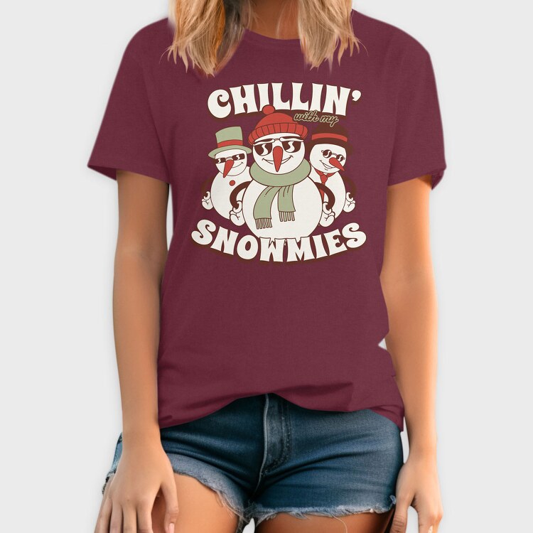 Chillin Snowmies, Tricou Barbati (Unisex)