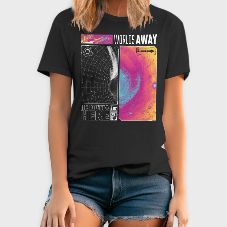 Galaxy Worlds Away, Tricou Barbati (Unisex)