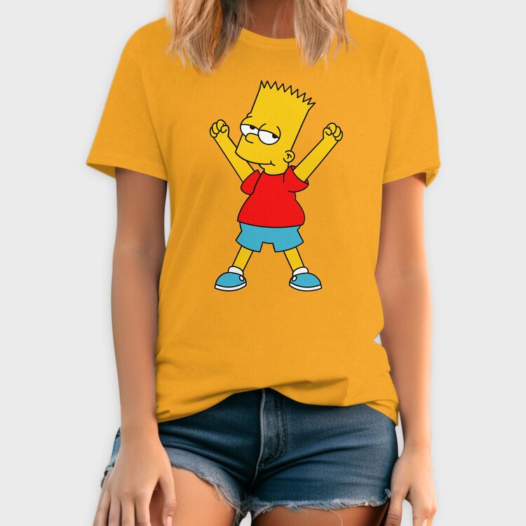Bart Simpson 02, Tricou Barbati (Unisex)