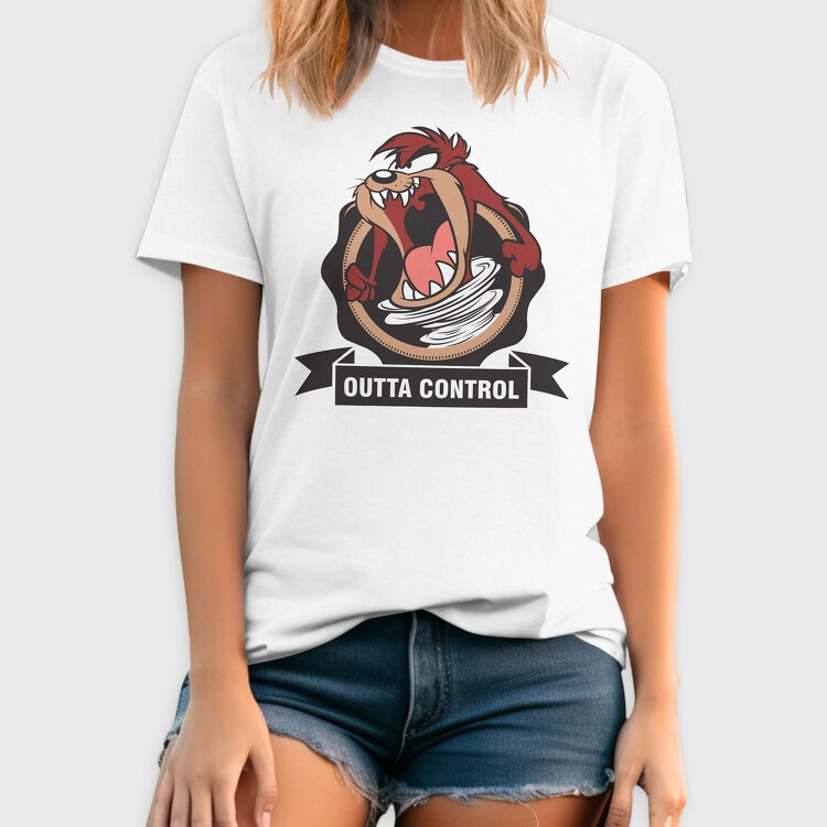 Tasmanian Devil Outta Control, Tricou Barbati (Unisex)