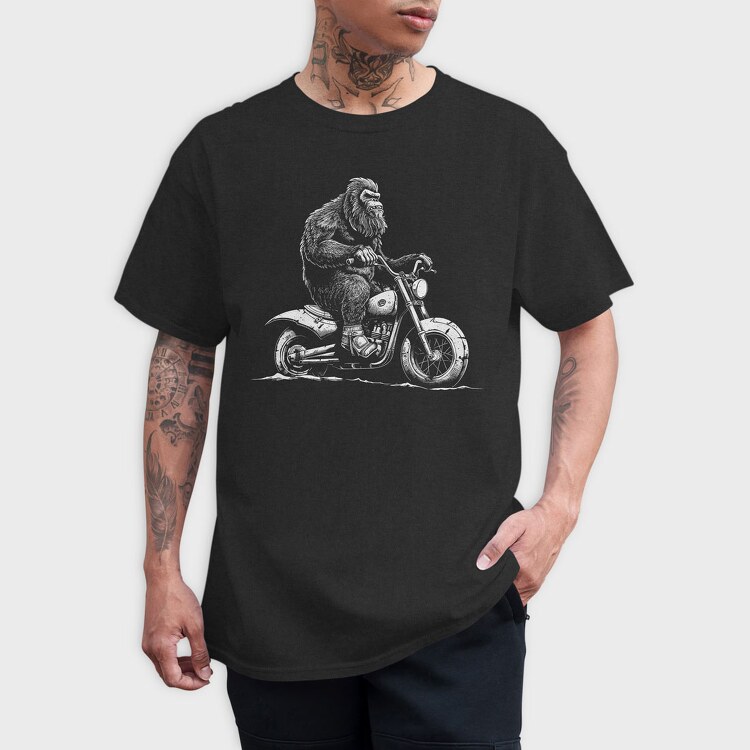 Big Foot Motorcycle, Tricou Barbati (Unisex)